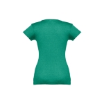 Getailleerde dames t-shirt met v-hals en katoen 150 g/m2 THC Athens kleur gemarmerd groen tweede weergave