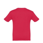 Gepersonaliseerde kinder t-shirt van katoen 150 g/m2 THC Quito kleur rood