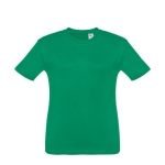 Gepersonaliseerde kinder t-shirt van katoen 150 g/m2 THC Quito kleur groen