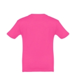 Gepersonaliseerde kinder t-shirt van katoen 150 g/m2 THC Quito kleur fuchsia