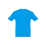 Gepersonaliseerde kinder t-shirt van katoen 150 g/m2 THC Quito kleur cyaan blauw tweede weergave