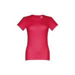 Getailleerd T-shirt voor dames, gezeefdrukt katoen 190 g/m2 THC Ankara kleur rood eerste weergave