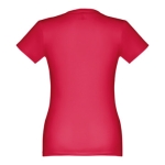 Getailleerd T-shirt voor dames, gezeefdrukt katoen 190 g/m2 THC Ankara kleur rood