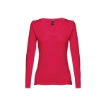 Dames T-shirts van katoen 150 g/m2 THC Boekarest kleur rood eerste weergave