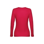 Dames T-shirts van katoen 150 g/m2 THC Boekarest kleur rood tweede weergave