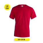 Katoenen reclame T-shirts met korte mouwen Keya 130 g/m2 kleur rood vijfde weergave