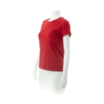 Katoenen dames T-shirts met logo van 150 g/m2 Keya kleur rood derde weergave