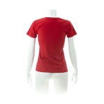 Katoenen dames T-shirts met logo van 150 g/m2 Keya kleur rood vierde weergave