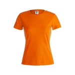 Katoenen dames T-shirts met logo van 150 g/m2 Keya kleur oranje  negende weergave