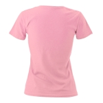 Katoenen dames T-shirts met logo van 150 g/m2 Keya kleur roze