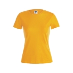 Katoenen dames T-shirts met logo van 150 g/m2 Keya kleur goud  negende weergave