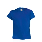 Kinder t-shirt bedrukken gemaakt van 135 g/m2 katoen kleur blauw