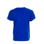 Kinder t-shirt bedrukken gemaakt van 135 g/m2 katoen kleur blauw