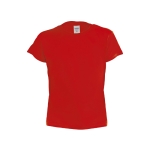 Kinder t-shirt bedrukken gemaakt van 135 g/m2 katoen kleur rood  negende weergave