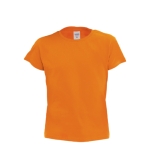 Kinder t-shirt bedrukken gemaakt van 135 g/m2 katoen kleur oranje