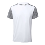 Gesublimeerd tweekleurig polyester sportshirt 135 g/m2 MKT Troser kleur wit