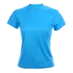 MKT sportshirts bedrukken van 135 g/m2 polyester kleur lichtblauw