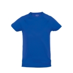 Kinder sportshirts van ademend polyester 135 g/m2 MKT kleur blauw