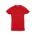 Kinder sportshirts van ademend polyester 135 g/m2 MKT kleur rood  negende weergave