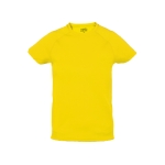 Kinder sportshirts van ademend polyester 135 g/m2 MKT kleur geel  negende weergave