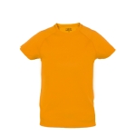 Kinder sportshirts van ademend polyester 135 g/m2 MKT kleur oranje