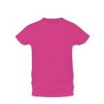 Kinder sportshirts van ademend polyester 135 g/m2 MKT kleur roze