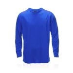 Polyester sportshirt met logo met lange mouwen MKT Maik 135 g/m2 kleur blauw  negende weergave