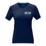 Dames T-shirt van biologisch katoen met korte mouwen 200 g/m2 Elevate NXT met afdrukgebied