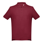 Poloshirts in diverse kleuren en 195 g/m2 katoen THC Adam kleur bordeaux