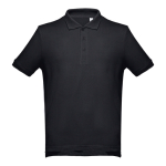 Poloshirts in diverse kleuren en 195 g/m2 katoen THC Adam kleur zwart