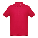 Poloshirts in diverse kleuren en 195 g/m2 katoen THC Adam kleur rood