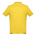 Poloshirts in diverse kleuren en 195 g/m2 katoen THC Adam kleur geel