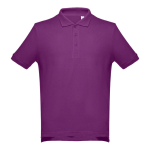 Poloshirts in diverse kleuren en 195 g/m2 katoen THC Adam kleur paars