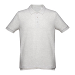 Poloshirts in diverse kleuren en 195 g/m2 katoen THC Adam kleur lichtgrijs