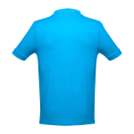 Poloshirts in diverse kleuren en 195 g/m2 katoen THC Adam kleur cyaan blauw tweede weergave