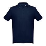 Poloshirts in diverse kleuren en 195 g/m2 katoen THC Adam kleur marineblauw