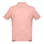 Poloshirts in diverse kleuren en 195 g/m2 katoen THC Adam kleur zalm