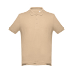 Poloshirts in diverse kleuren en 195 g/m2 katoen THC Adam kleur lichtbruin eerste weergave