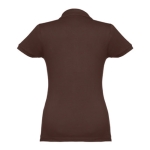 Dames katoenen polo in diverse kleuren 195 g/m2 THC Eve kleur bruin