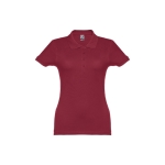 Dames katoenen polo in diverse kleuren 195 g/m2 THC Eve kleur bordeaux eerste weergave