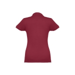 Dames katoenen polo in diverse kleuren 195 g/m2 THC Eve kleur bordeaux tweede weergave