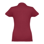 Dames katoenen polo in diverse kleuren 195 g/m2 THC Eve kleur bordeaux