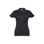 Dames katoenen polo in diverse kleuren 195 g/m2 THC Eve kleur zwart eerste weergave