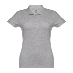 Dames katoenen polo in diverse kleuren 195 g/m2 THC Eve kleur grijs