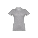 Dames katoenen polo in diverse kleuren 195 g/m2 THC Eve kleur grijs eerste weergave