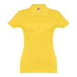 Dames katoenen polo in diverse kleuren 195 g/m2 THC Eve kleur geel