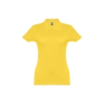 Dames katoenen polo in diverse kleuren 195 g/m2 THC Eve kleur geel eerste weergave