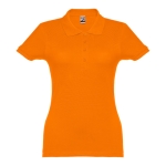 Dames katoenen polo in diverse kleuren 195 g/m2 THC Eve kleur oranje