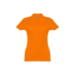 Dames katoenen polo in diverse kleuren 195 g/m2 THC Eve kleur oranje eerste weergave