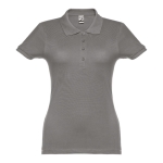 Dames katoenen polo in diverse kleuren 195 g/m2 THC Eve kleur donkergrijs